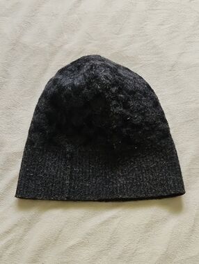 Coach Kids Black Knit Beanie Hat